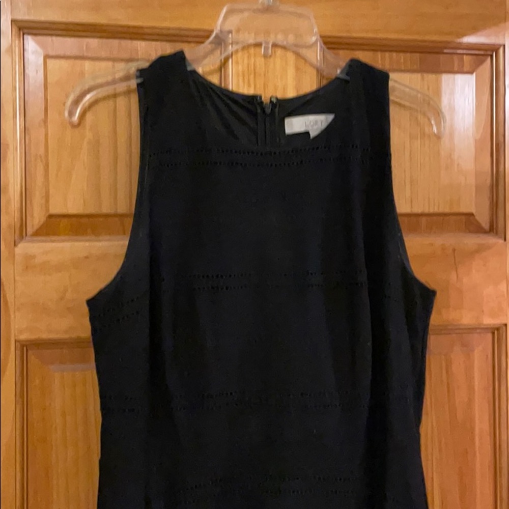 PRICE DROP! LOFT Black Dress - Picture 2 of 5